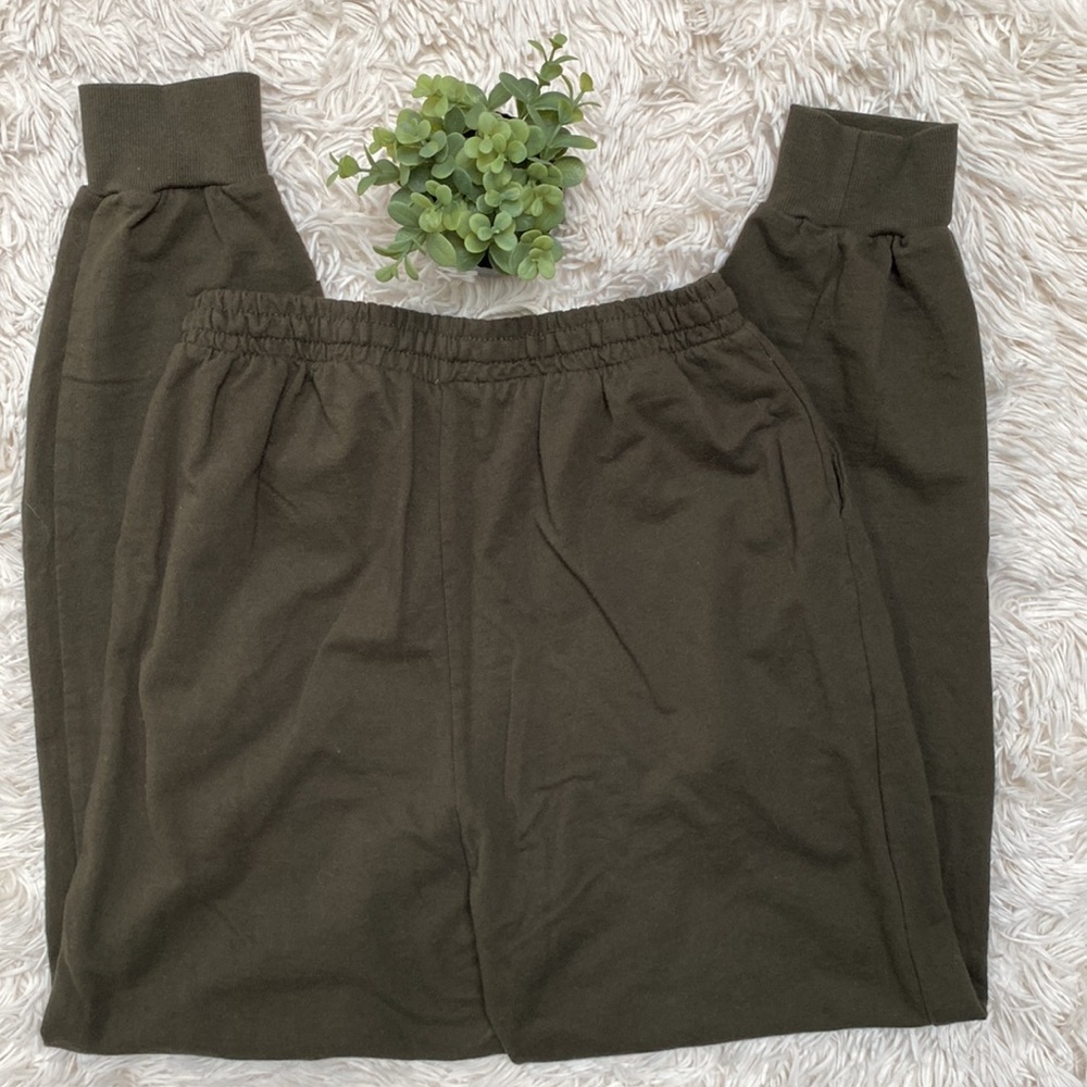 Zenana Drawstring Joggers ๐ Dark Olive - Picture 7 of 10